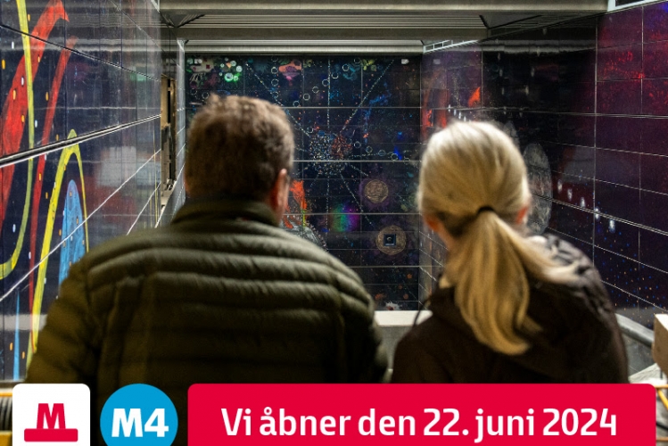 Metrolinjen M4 til Sydhavn og Valby åbner den 22. juni