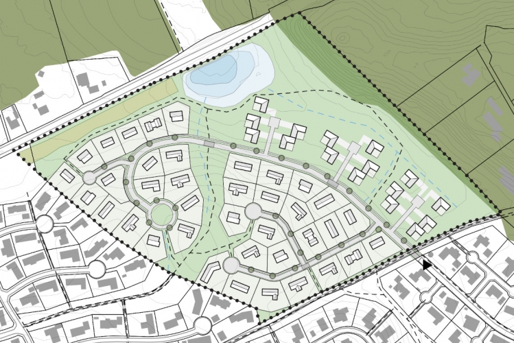 Nyt boligområde med 54 huse på tegnebrættet