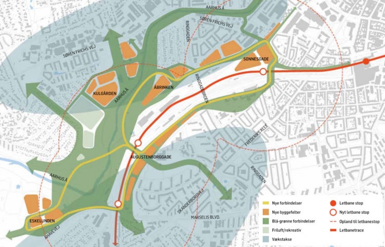 DSB Ejendomsudvikling og 1927 Estate i samarbejde om udvikling af 5 områder midt i Aarhus