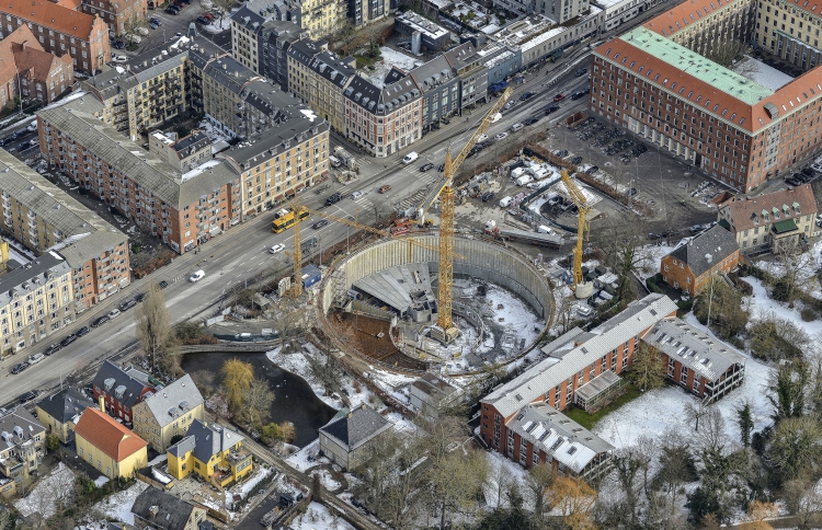 Underjordisk parkeringshus på Frederiksberg næsten færdigt