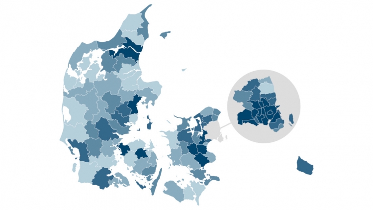 AE: Nye grundskyldspromiller rammer geografisk skævt